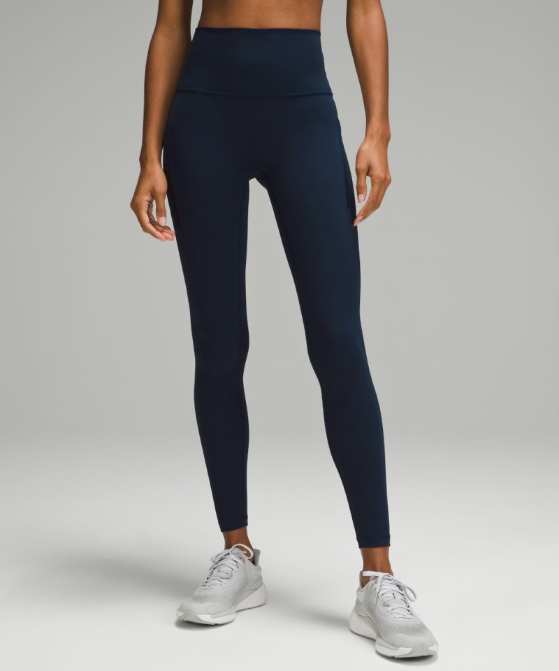 Lululemon Wunder Train High-Rise Tight with Pockets 28" True Navy Online Outlet Sale