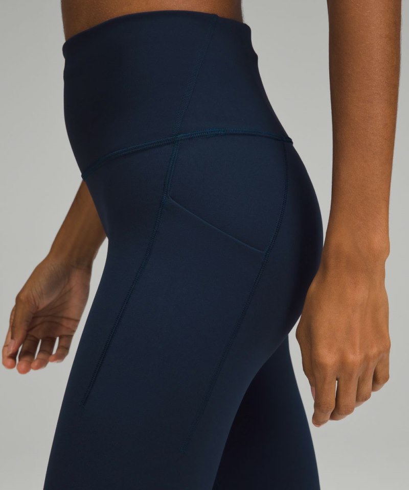 Lululemon Wunder Train High-Rise Tight with Pockets 28" True Navy Online Outlet Sale