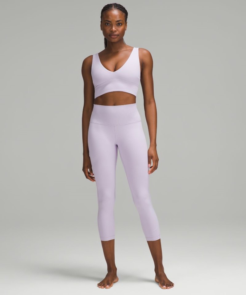 Lululemon lululemon Align™ V-Neck Bra *Light Support, C / D Cup Lilac Ether Online Outlet Sale