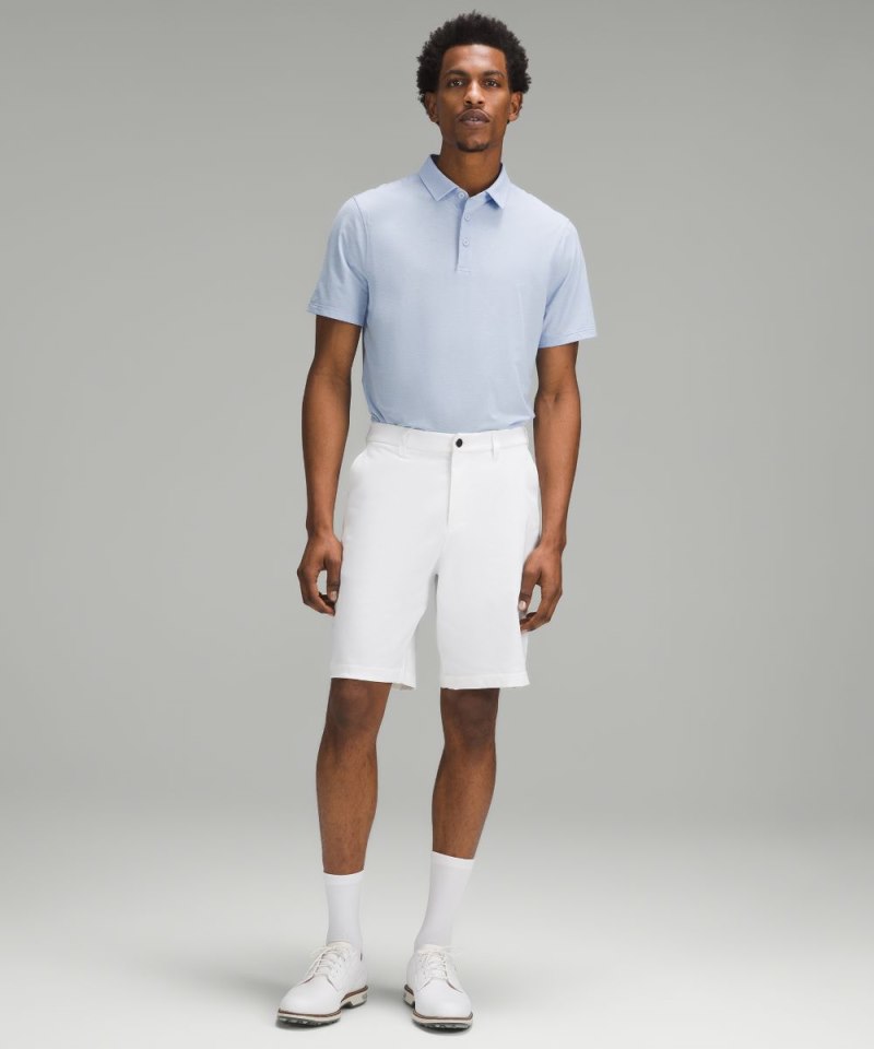 Lululemon Evolution Short-Sleeve Polo Shirt Heathered Blue Linen Online Outlet Sale
