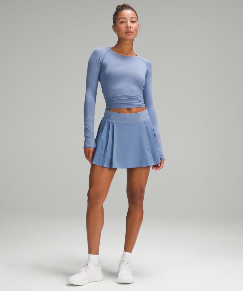 Lululemon Side-Pleat High-Rise Tennis Skirt Oasis Blue Online Outlet Sale