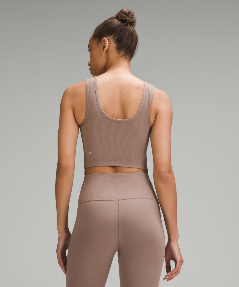 Lululemon Wunder Train Scoop-Neck Ribbed Tank Top *Medium Support, B / C Cup Taupetastic Online Outlet Sale