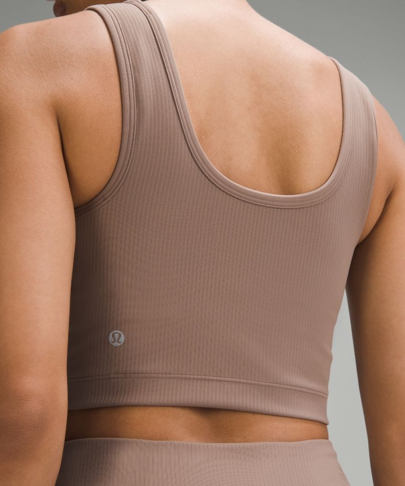 Lululemon Wunder Train Scoop-Neck Ribbed Tank Top *Medium Support, B / C Cup Taupetastic Online Outlet Sale