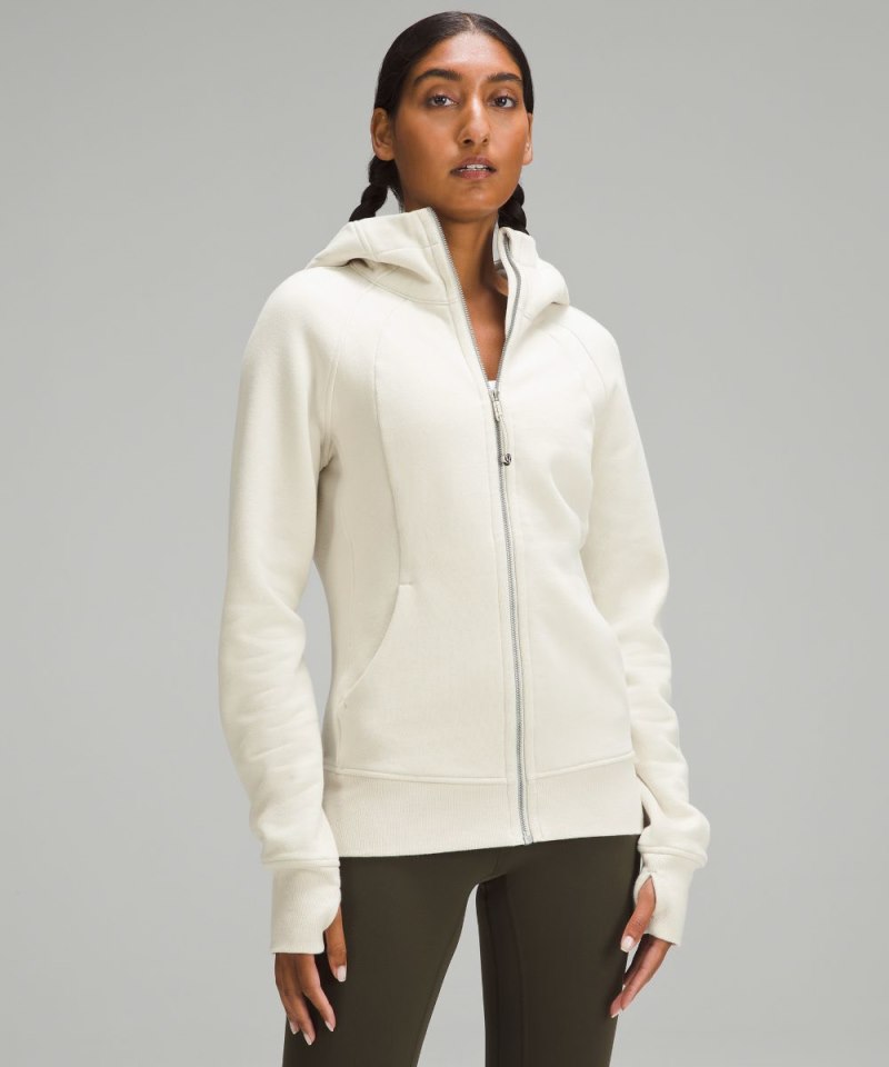 Lululemon Scuba Full-Zip Hoodie Bone Online Outlet Sale