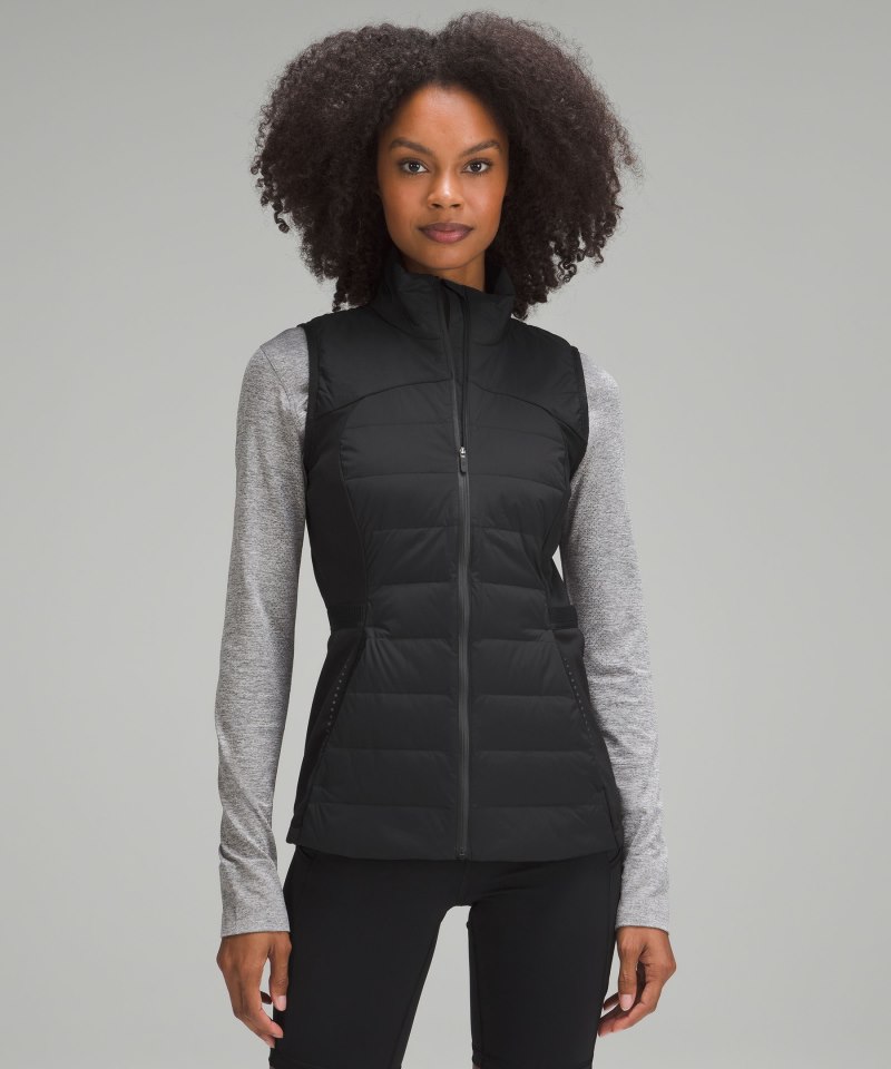 Lululemon Down for It All Vest Black Online Outlet Sale