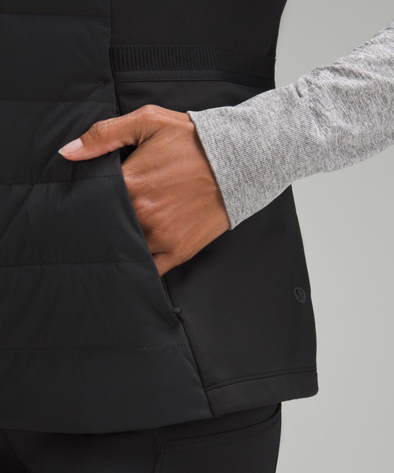 Lululemon Down for It All Vest Black Online Outlet Sale