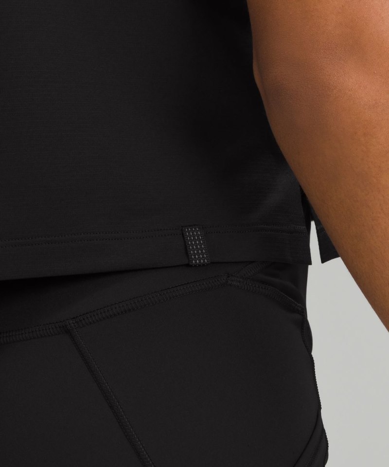 Lululemon Ultralight Waist-Length T-Shirt Black Online Outlet Sale