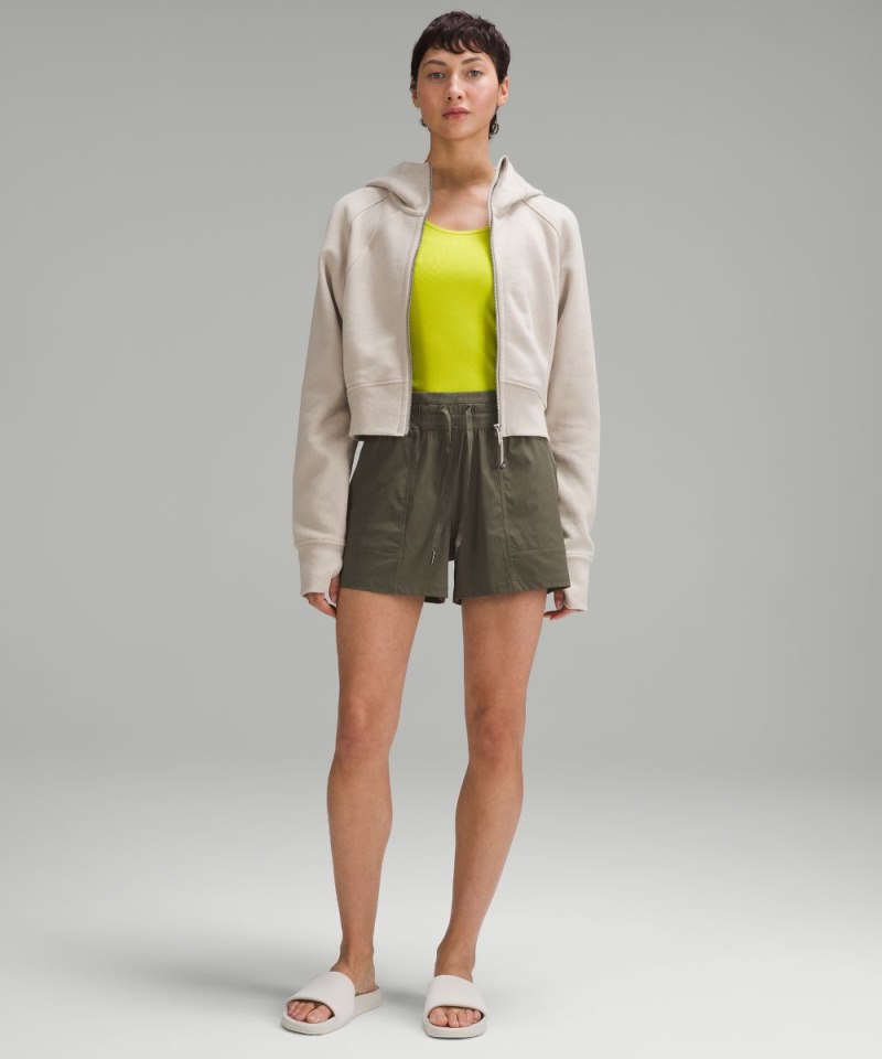 Lululemon Dance Studio High-Rise Short 3.5" Army Green Online Outlet Sale