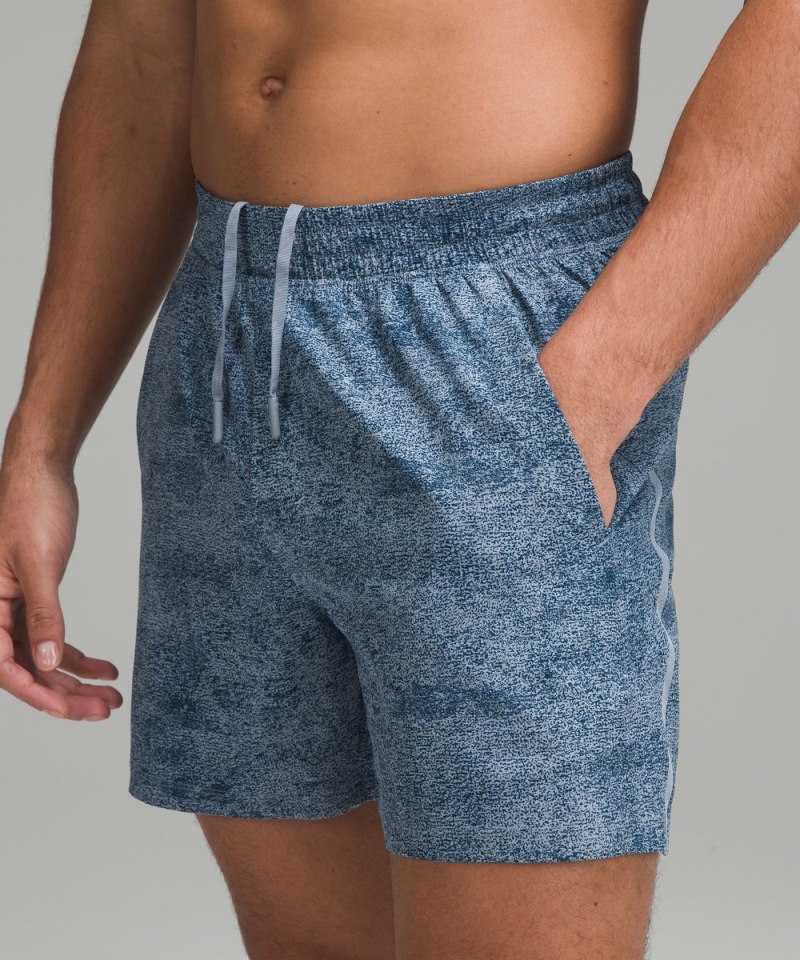 Lululemon Pace Breaker Lined Short 5" Infuse Texture Chambray Multi Online Outlet Sale