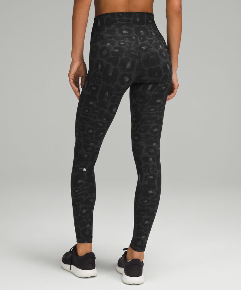 Lululemon Wunder Train High-Rise Tight 28" Spray Leopard Black Multi (not available) Online Outlet Sale