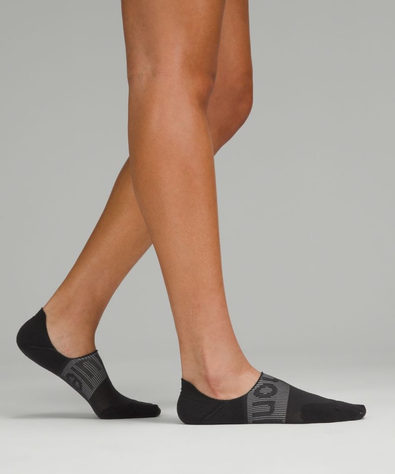 Lululemon Women's Power Stride No-Show Socks with Active Grip *5 Pack Black Online Outlet Sale