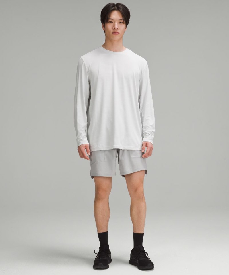 Lululemon License to Train Linerless Short 7" Silver Drop Online Outlet Sale