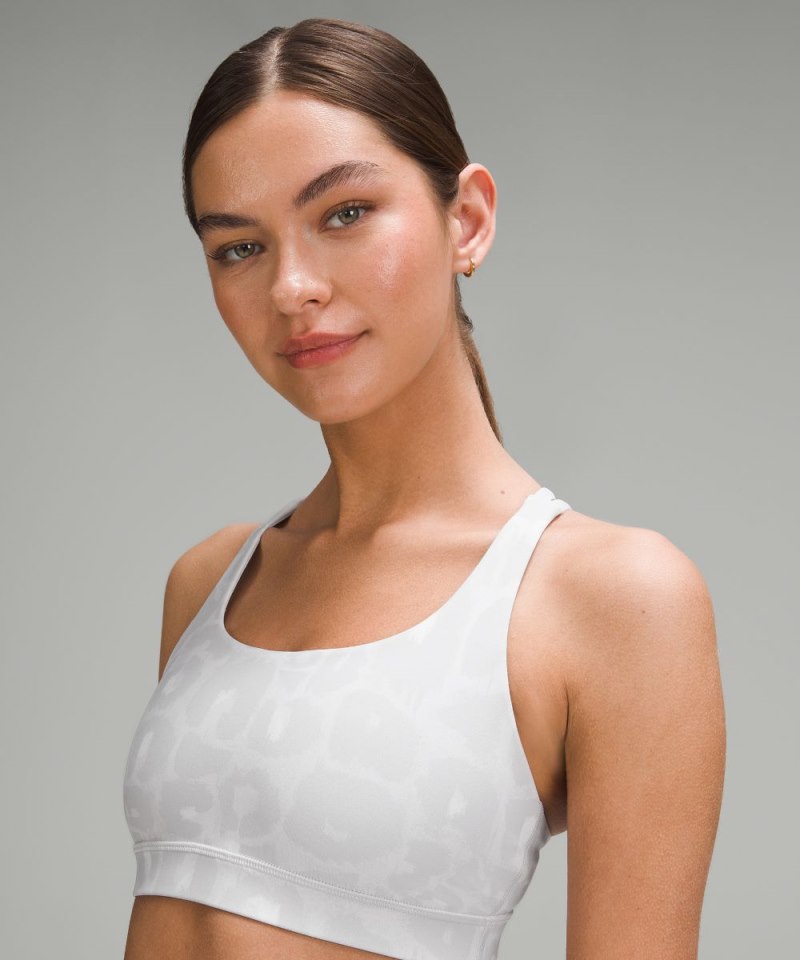 Lululemon lululemon Energy Bra *Medium Support, B–D Cups Spray Leopard Grey Multi Online Outlet Sale