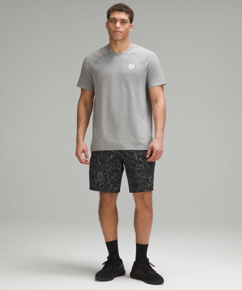 Lululemon Pace Breaker Linerless Short 9" Discord Deep Coal Multi Online Outlet Sale