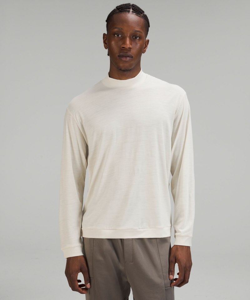 Lululemon lululemon lab Merino Wool-Blend Long-Sleeve Shirt Natural Ivory Online Outlet Sale