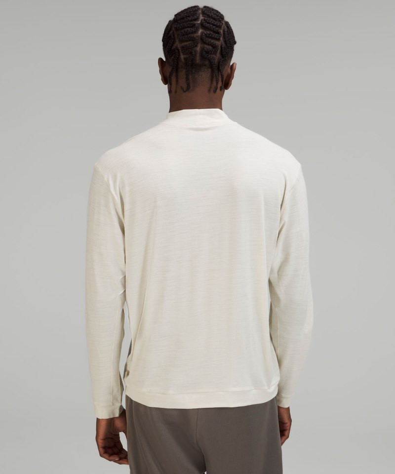 Lululemon lululemon lab Merino Wool-Blend Long-Sleeve Shirt Natural Ivory Online Outlet Sale