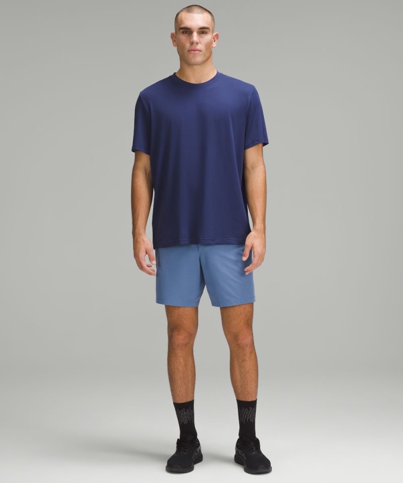 Lululemon License to Train Relaxed Short-Sleeve Shirt Night Sea Online Outlet Sale