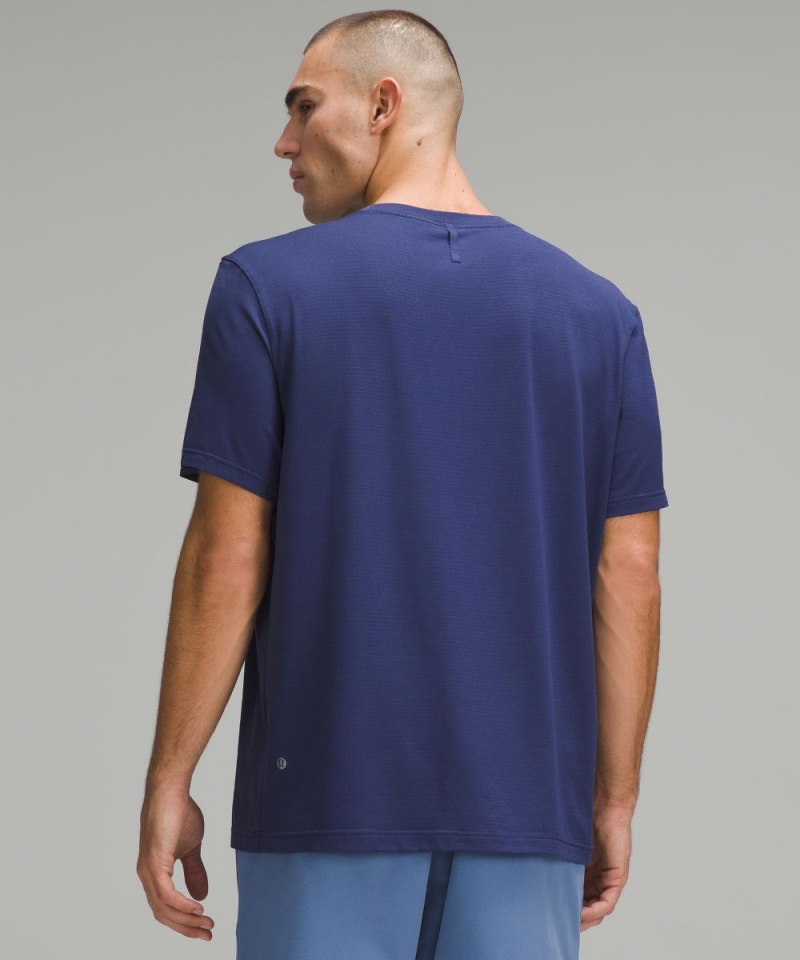 Lululemon License to Train Relaxed Short-Sleeve Shirt Night Sea Online Outlet Sale