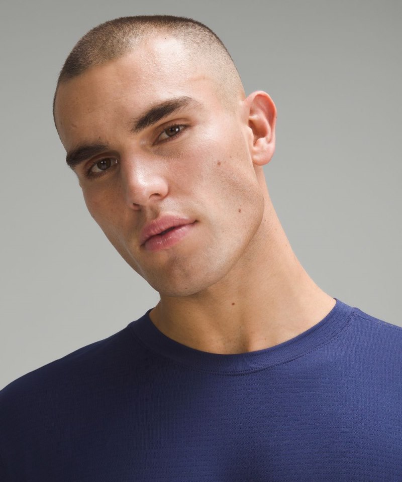 Lululemon License to Train Relaxed Short-Sleeve Shirt Night Sea Online Outlet Sale