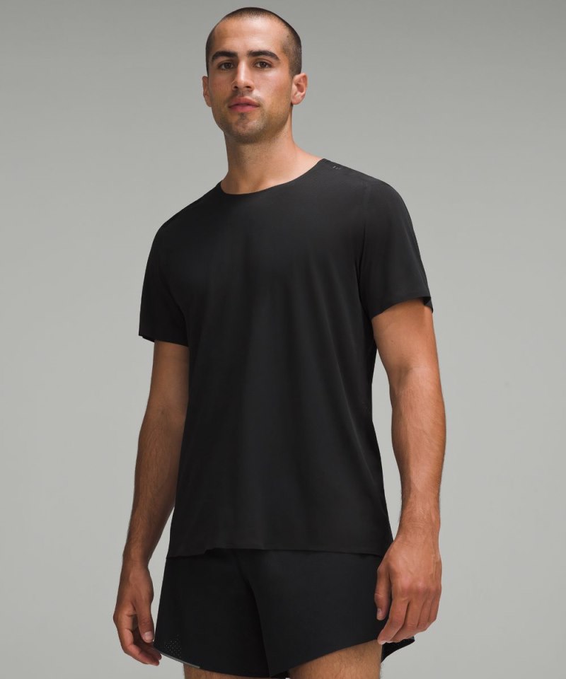 Lululemon Fast and Free Short-Sleeve Shirt Black Online Outlet Sale