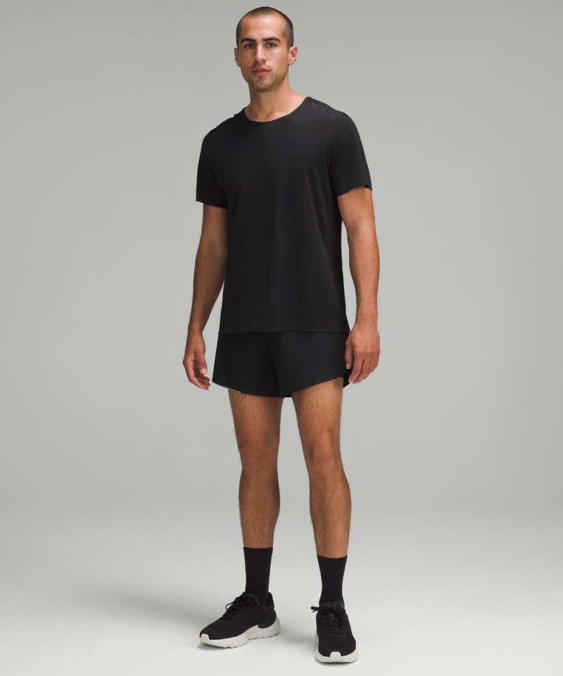 Lululemon Fast and Free Short-Sleeve Shirt Black Online Outlet Sale
