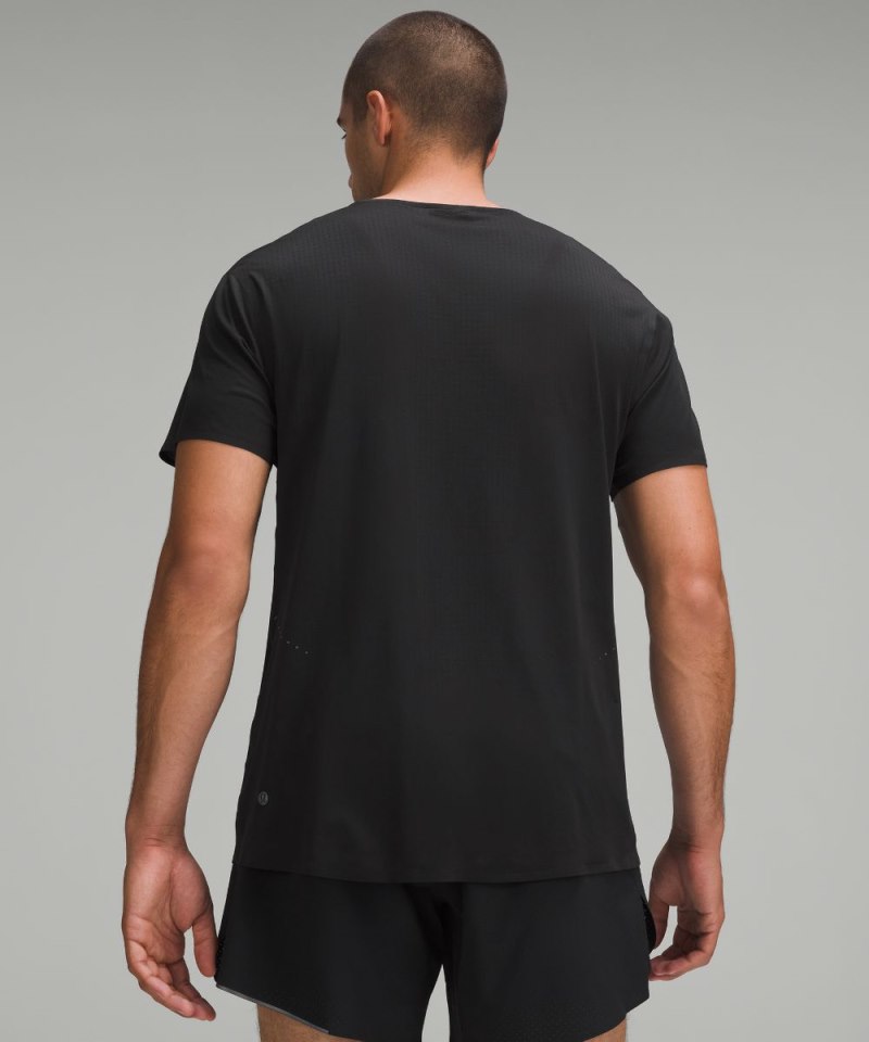 Lululemon Fast and Free Short-Sleeve Shirt Black Online Outlet Sale