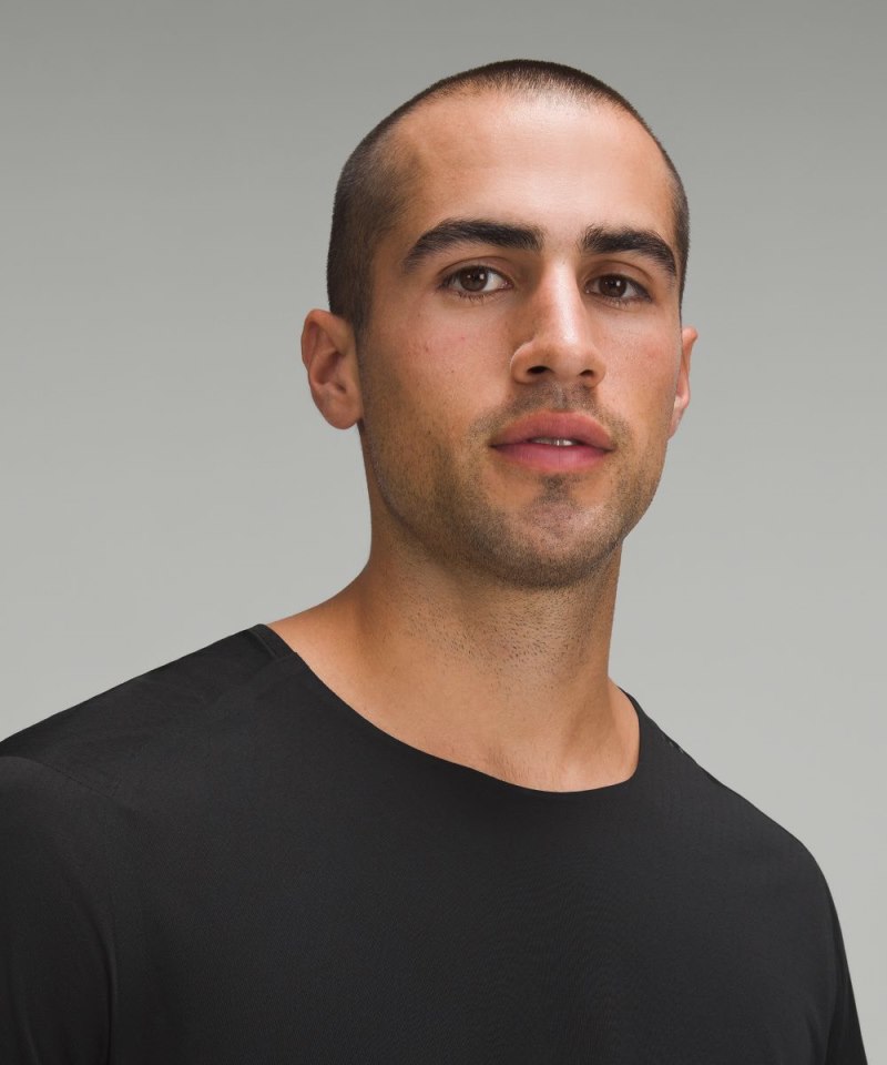 Lululemon Fast and Free Short-Sleeve Shirt Black Online Outlet Sale
