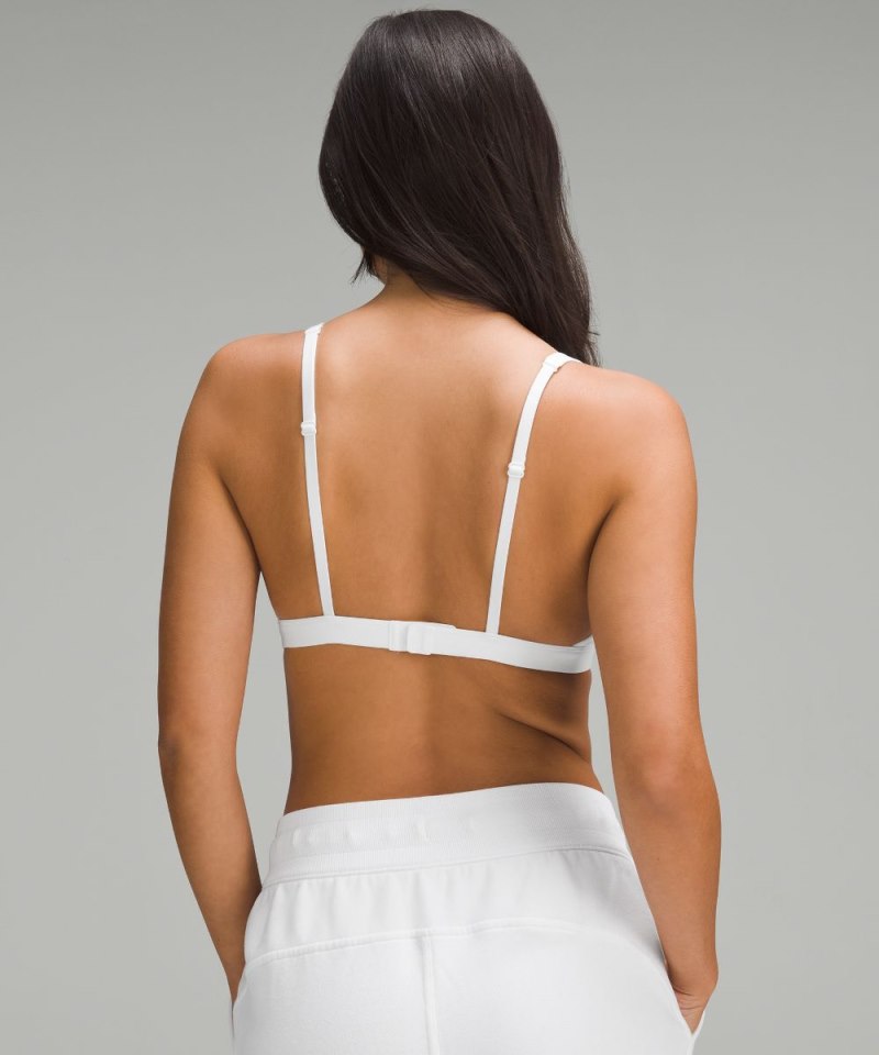 Lululemon Wundermost Ultra-Soft Nulu Triangle Bralette A–D Cups White Online Outlet Sale