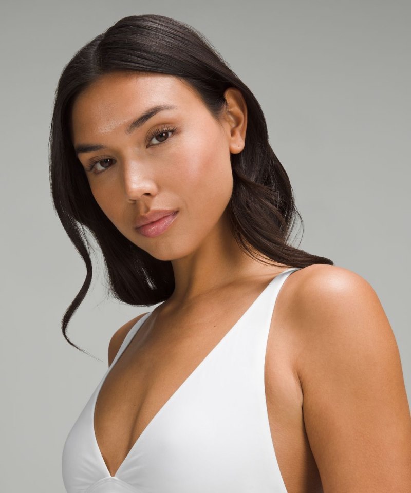 Lululemon Wundermost Ultra-Soft Nulu Triangle Bralette A–D Cups White Online Outlet Sale