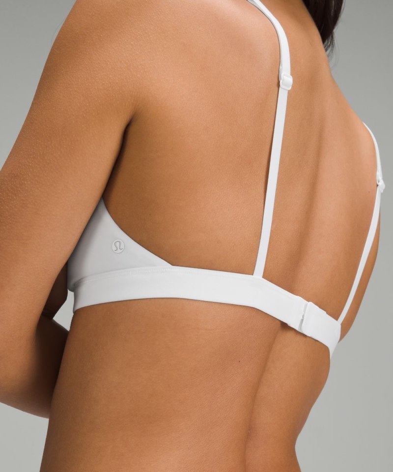 Lululemon Wundermost Ultra-Soft Nulu Triangle Bralette A–D Cups White Online Outlet Sale