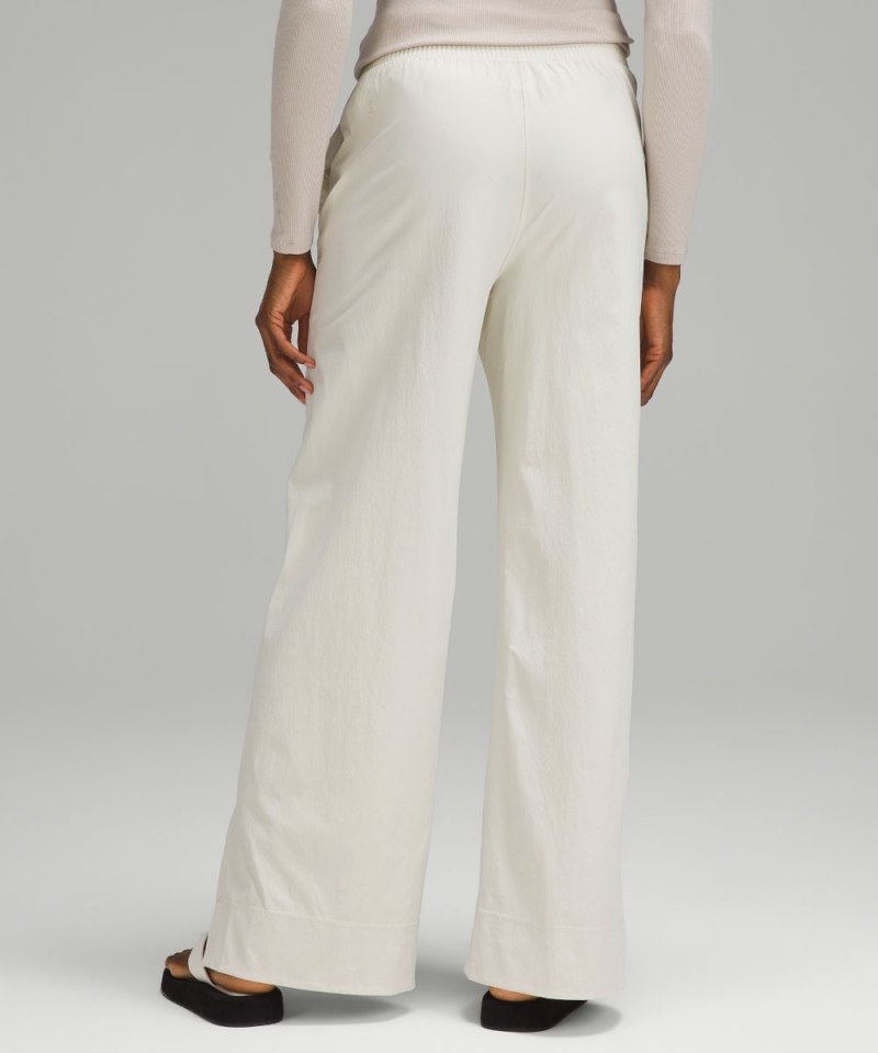 Lululemon Stretch Woven Wide-Leg High-Rise Pant Bone Online Outlet Sale