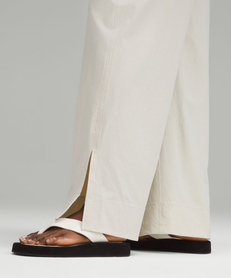 Lululemon Stretch Woven Wide-Leg High-Rise Pant Bone Online Outlet Sale