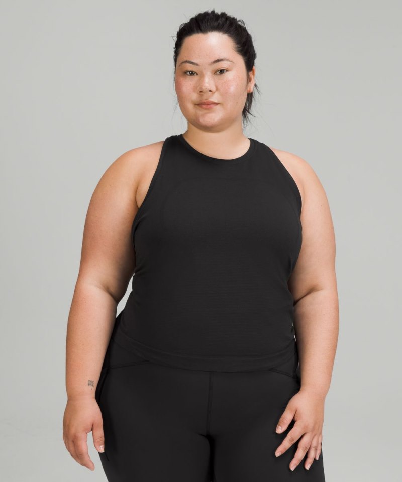 Lululemon Swiftly Tech High-Neck Tank Top 2.0 *Race Length Black / Black (not available) Online Outlet Sale