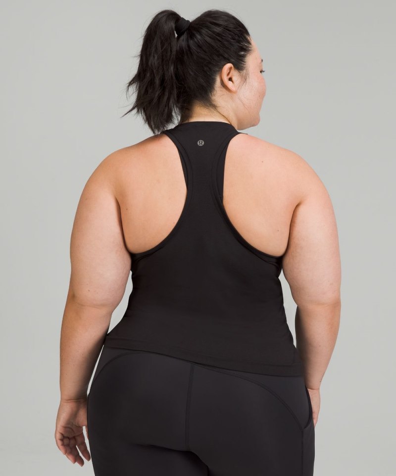 Lululemon Swiftly Tech High-Neck Tank Top 2.0 *Race Length Black / Black (not available) Online Outlet Sale