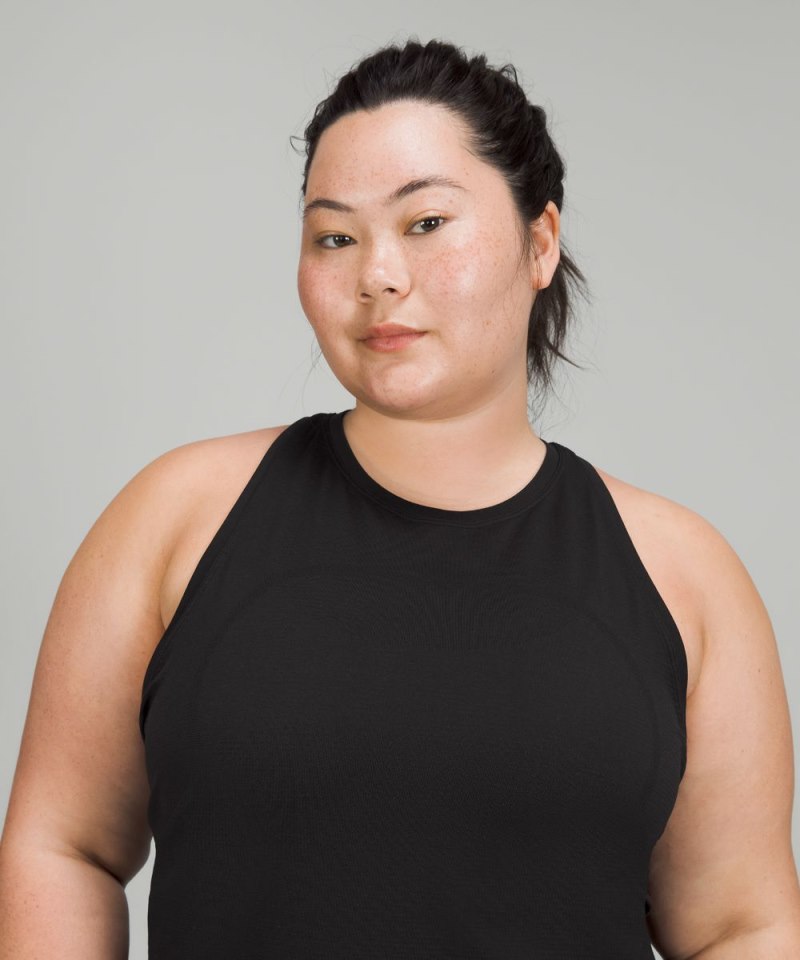 Lululemon Swiftly Tech High-Neck Tank Top 2.0 *Race Length Black / Black (not available) Online Outlet Sale