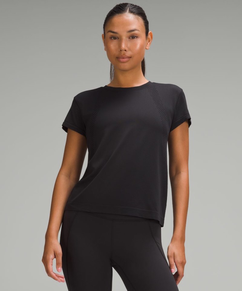 Lululemon Train to Be Short-Sleeve Shirt Black / Black (not available) Online Outlet Sale