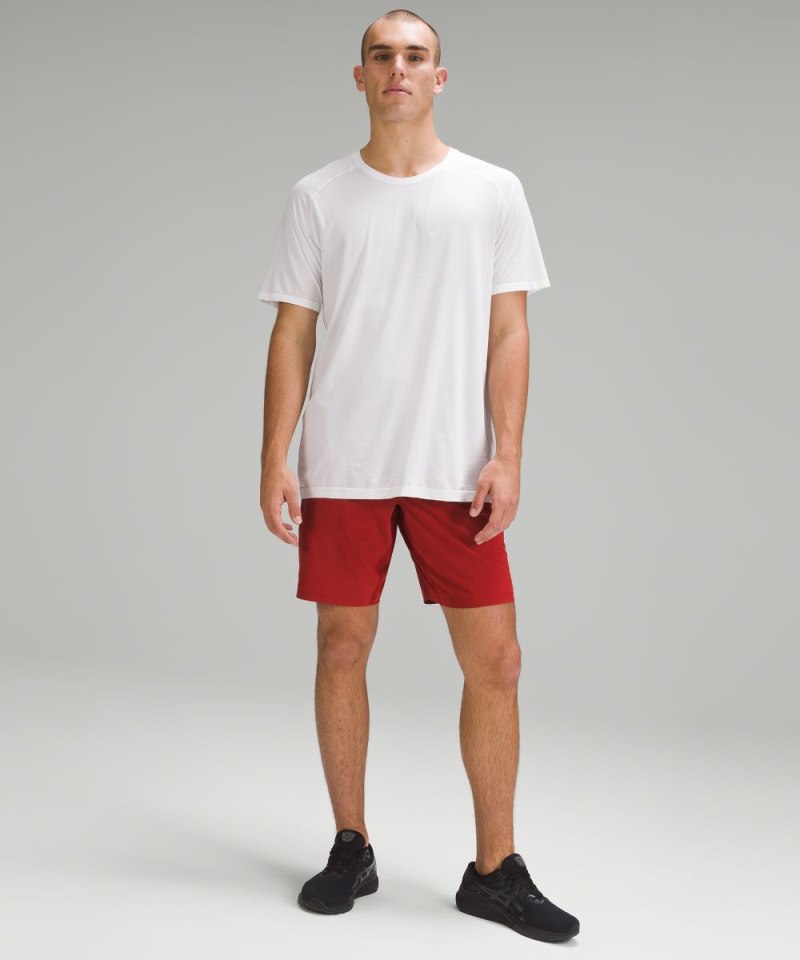 Lululemon T.H.E. Linerless Short 9" Sport Red Online Outlet Sale