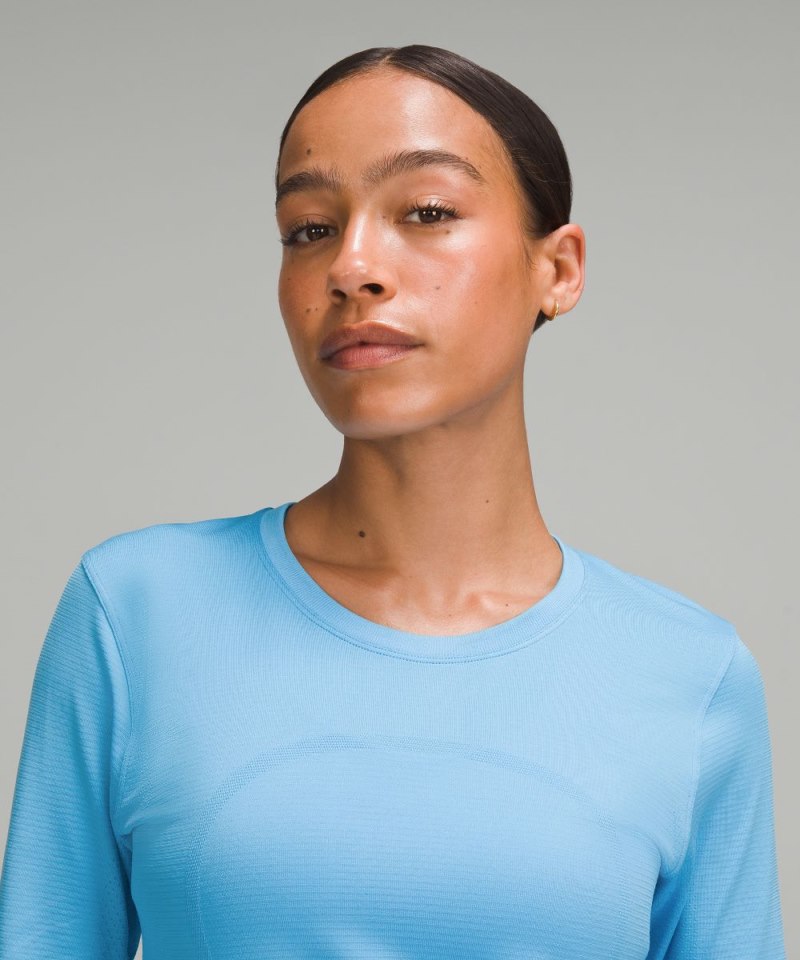 Lululemon Swiftly Relaxed Long-Sleeve Shirt Kayak Blue Light / Kayak Blue Light Online Outlet Sale