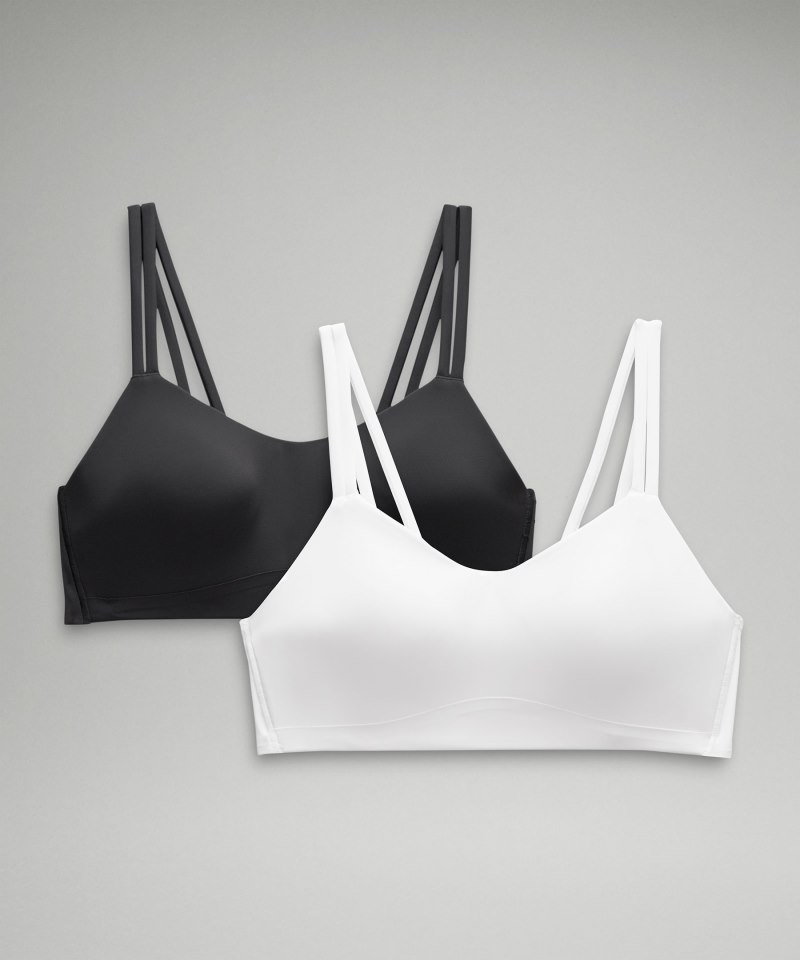 Lululemon Like a Cloud Bra 2 Pack *Light Support, B / C Cup Black / White Online Outlet Sale