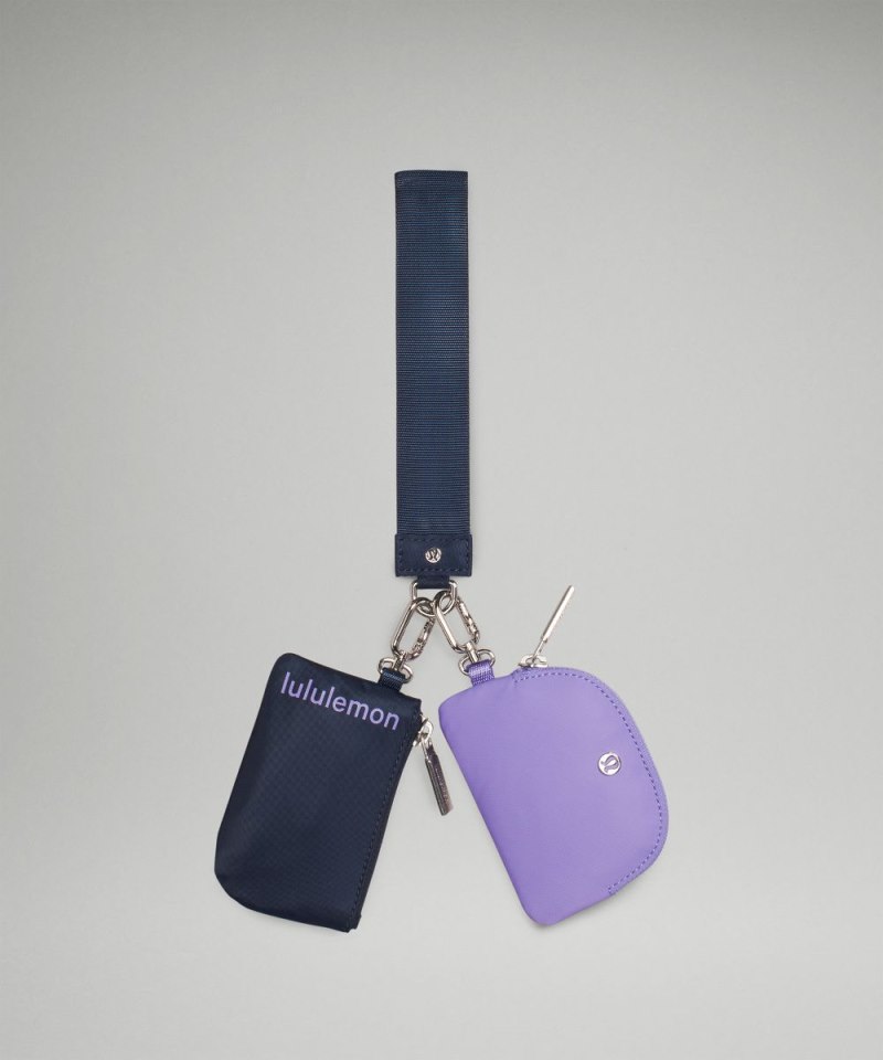 Lululemon Dual Pouch Wristlet True Navy / Dark Lavender Online Outlet Sale