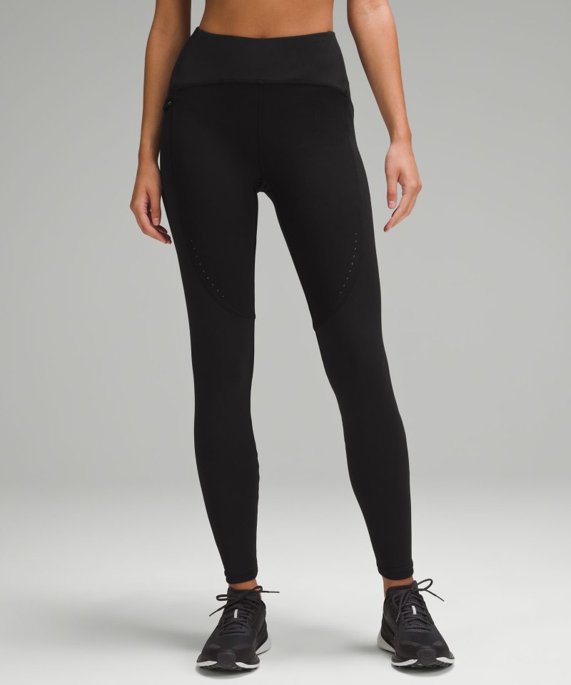 Lululemon Cold Weather High-Rise Running Tight 28" Black Online Outlet Sale