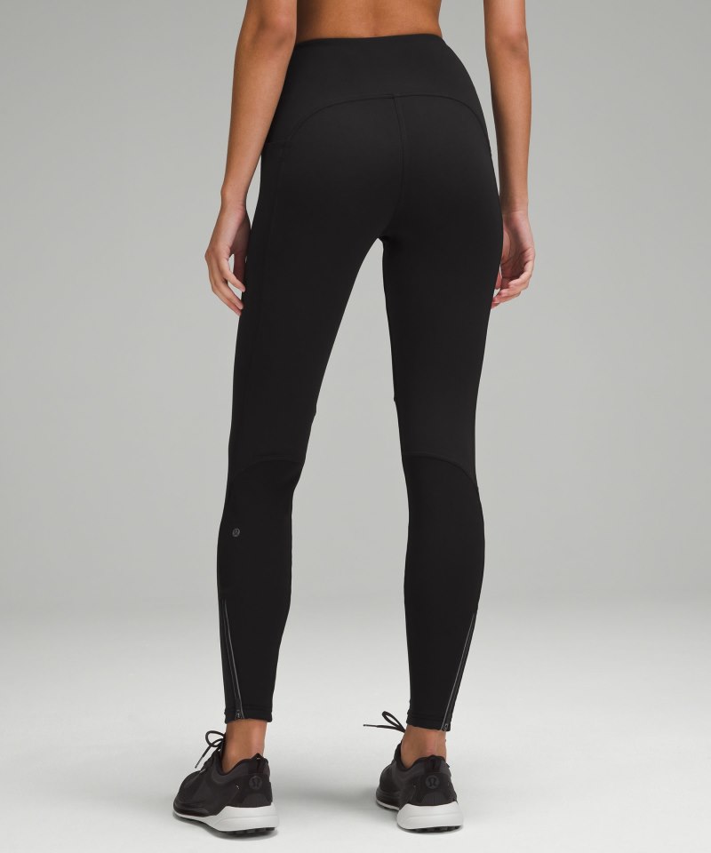 Lululemon Cold Weather High-Rise Running Tight 28" Black Online Outlet Sale