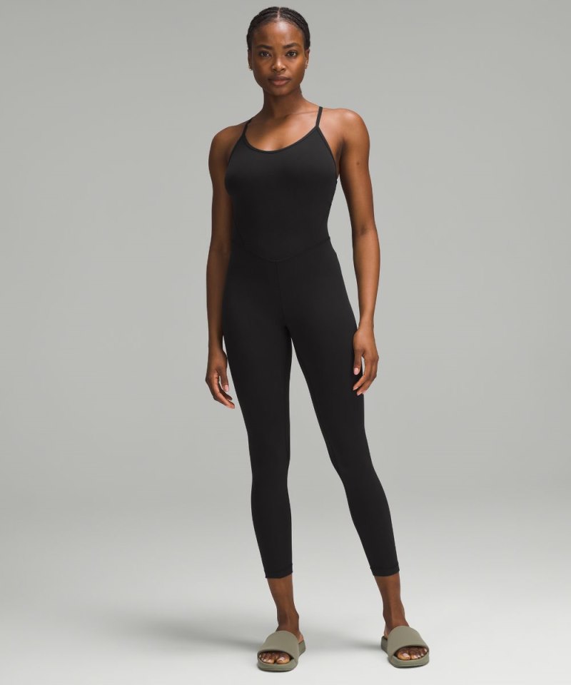 Lululemon lululemon Align™ Cross-Back Bodysuit 25" Black Online Outlet Sale