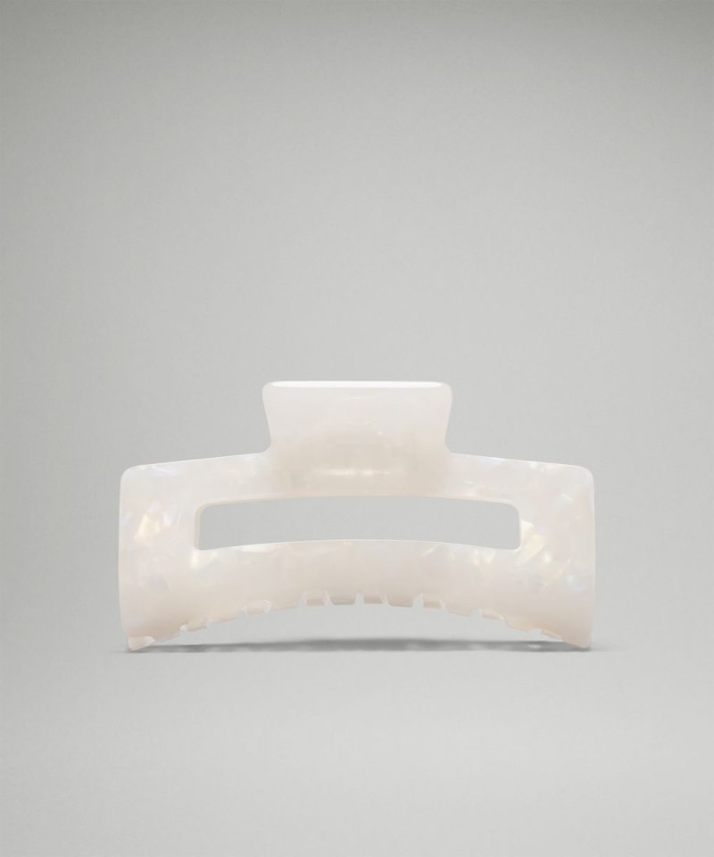Lululemon Extra Large Claw Hair Clip White Opal / Silverstone Online Outlet Sale