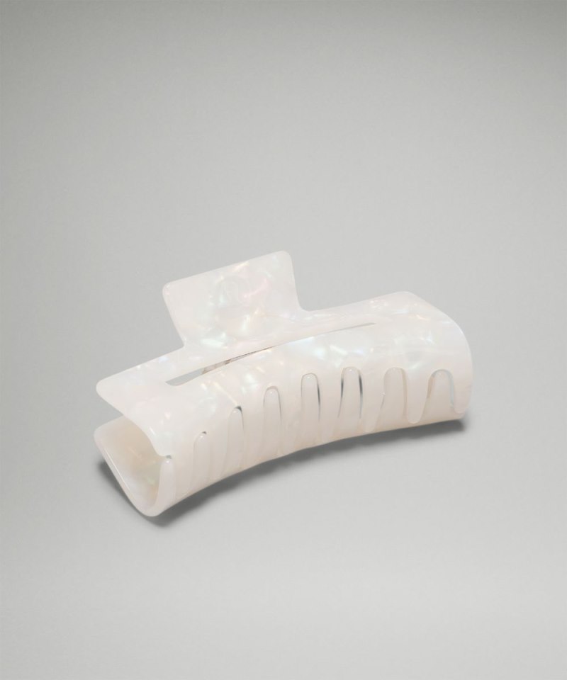 Lululemon Extra Large Claw Hair Clip White Opal / Silverstone Online Outlet Sale