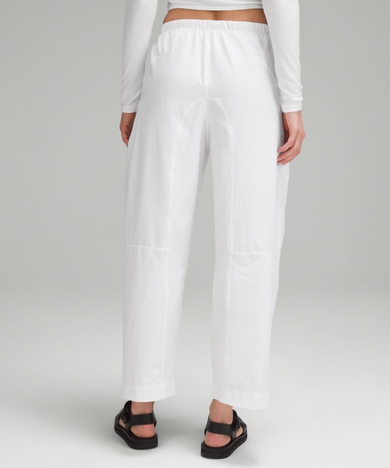 Lululemon Lightweight Mid-Rise Barrel-Leg Cropped Pant White Online Outlet Sale