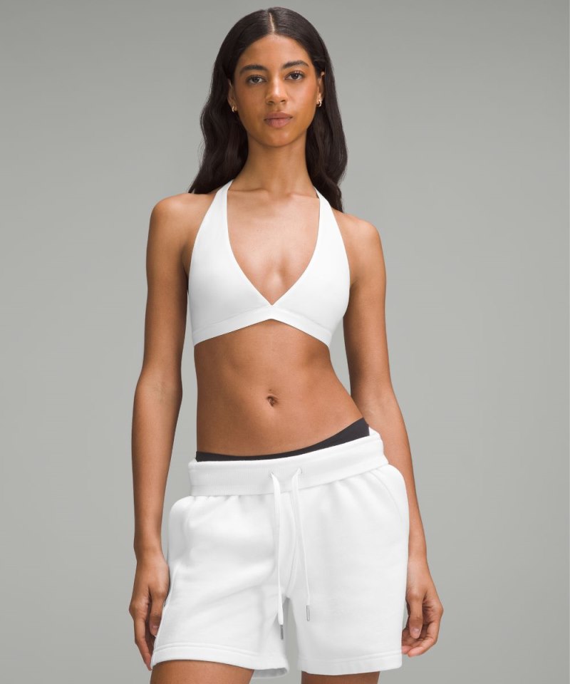 Lululemon Wundermost Ultra-Soft Nulu T-Strap Triangle Bralette *A / B Cup White Online Outlet Sale
