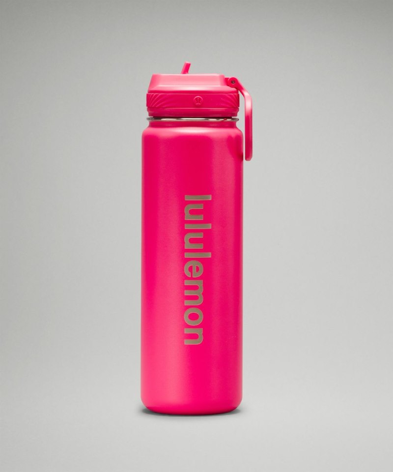 Lululemon Back to Life Sport Bottle 24oz *Straw Lid Lip Gloss Online Outlet Sale