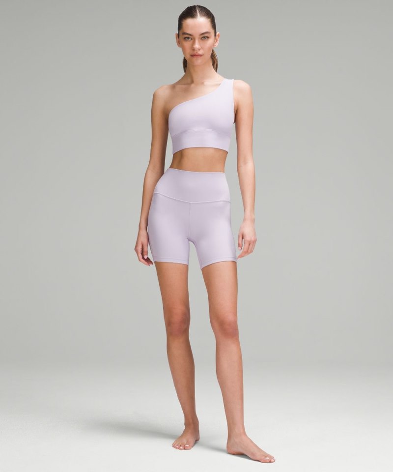 Lululemon lululemon Align™ Asymmetrical Bra *Light Support, A / B Cup Lilac Ether Online Outlet Sale