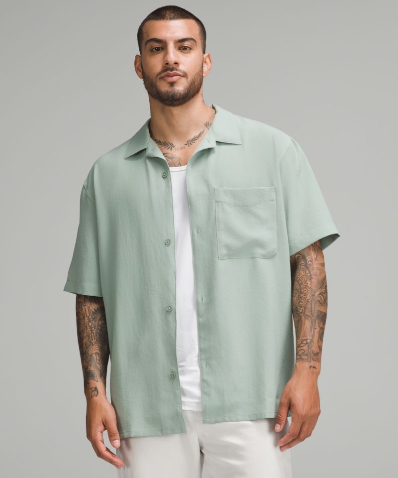 Lululemon Lightweight Camp Collar Button-Up Shirt Palm Court Online Outlet Sale